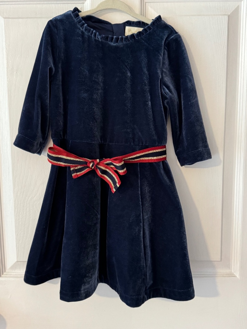Mini Boden velvet dress 3-4
